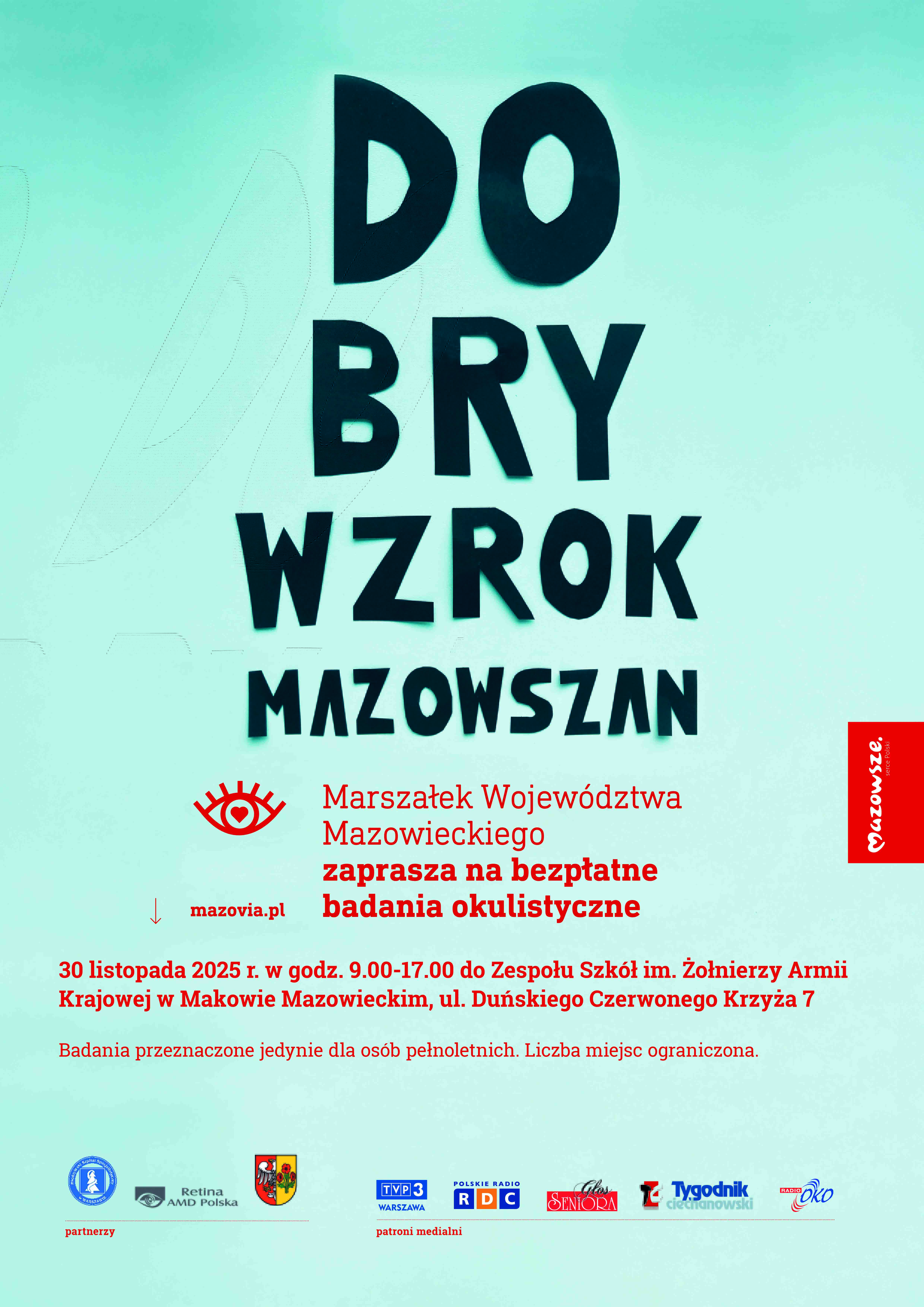 Darmowe badania wzroku w Makowie Mazowieckim!